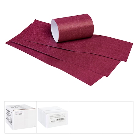 Lapaco Lapaco 1.5'' By 4.25'' Burgundy Napkin Band, PK2000 320-003